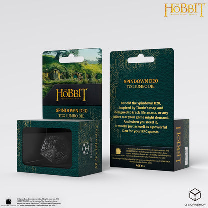 Q Workshop - The Hobbit: D20 Spindown Jumbo Die: Umbral