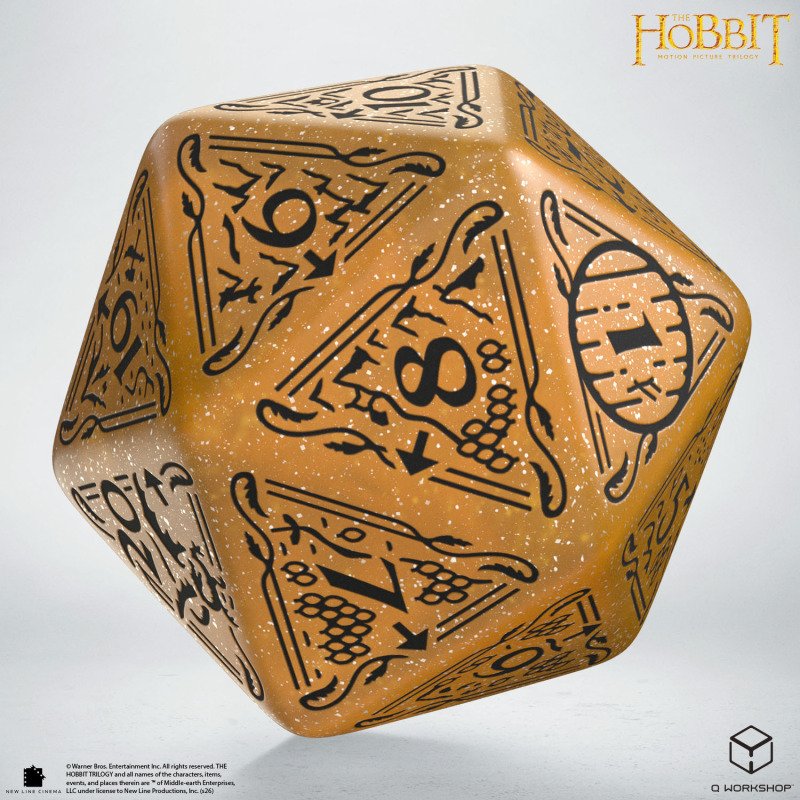 Q Workshop - The Hobbit: D20 Spindown Jumbo Die: Solaris