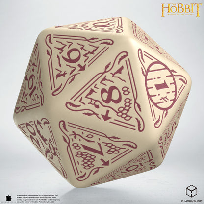 Q Workshop - The Hobbit: D20 Spindown Jumbo Die: Terra