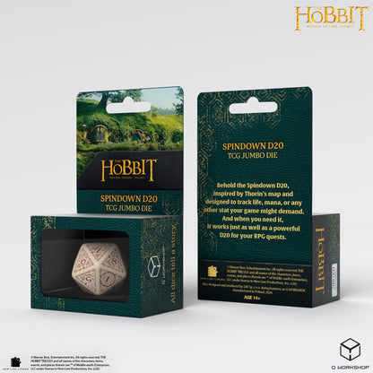 Q Workshop - The Hobbit: D20 Spindown Jumbo Die: Terra
