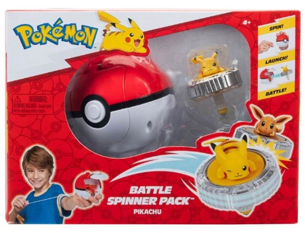 Pokémon Battle Spinner Pack Pikachu #1 & Pokéball (PKW4398) – Spinner + Pokéball-Launcher, ab 4 Jahren (EAN 191726768678)