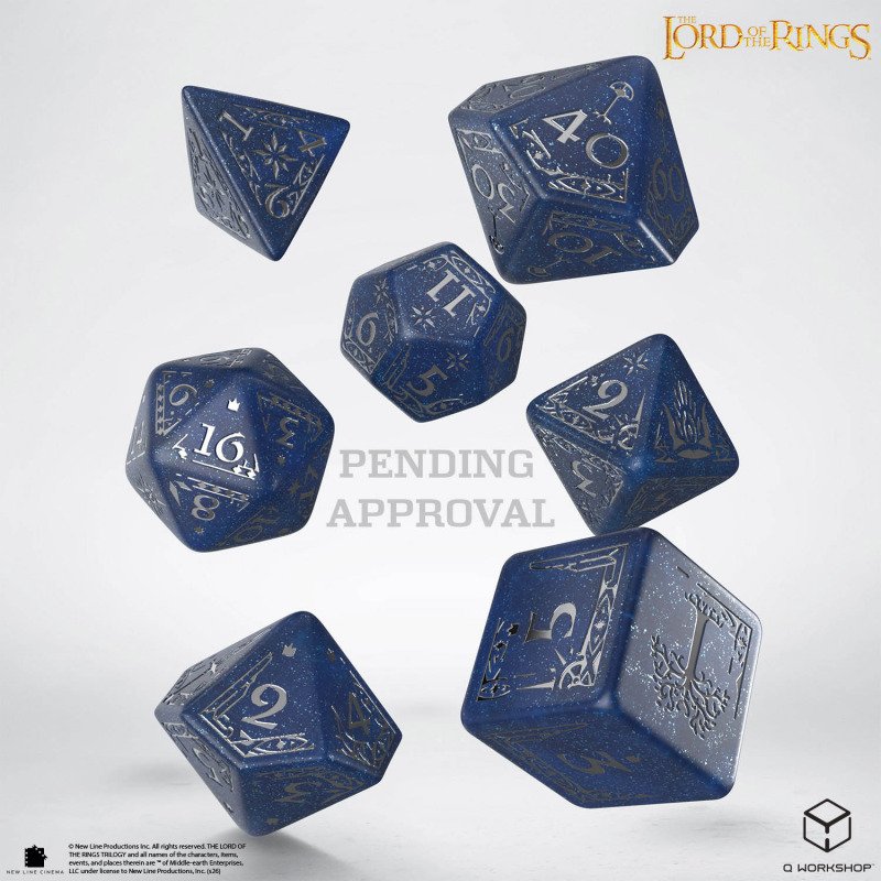 Q Workshop - The Lord of the Rings: 7pc RPG Dice Set: Gondor