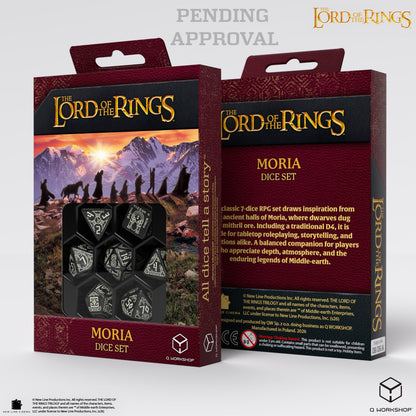 Q Workshop - The Lord of the Rings: 7pc RPG Dice Set: Moria