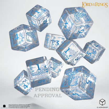 Q Workshop - The Lord of the Rings: D6 Dice Set: Rivendell - Water (10 pieces)
