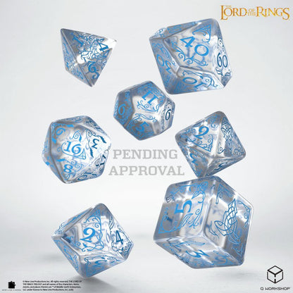Q Workshop - The Lord of the Rings: 7pc RPG Dice Set: Rivendell - Water