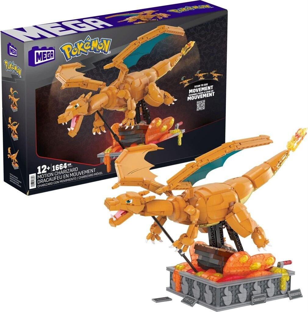 MEGA HNW05 Pokémon Motion Glurak (Charizard) – Bauset