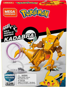 MEGA Construx Pokémon Kadabra (GKY87) – Bauset mit beweglicher Figur & Psycho-Energieeffekt, 92 Teile, ab 6 Jahren