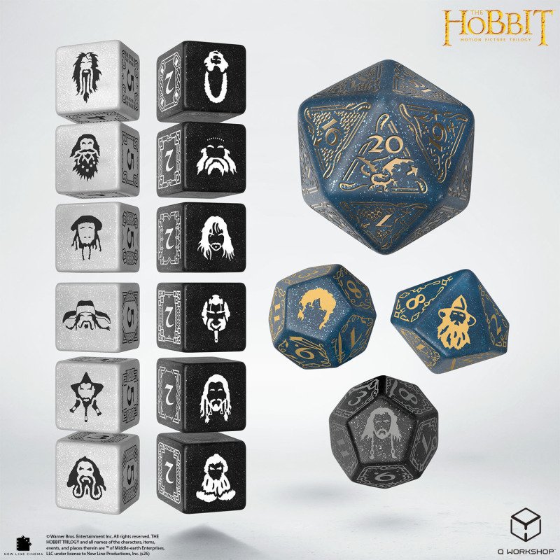 Q Workshop - The Hobbit: TCG Dice Set: Aether Vale (16 Dice)