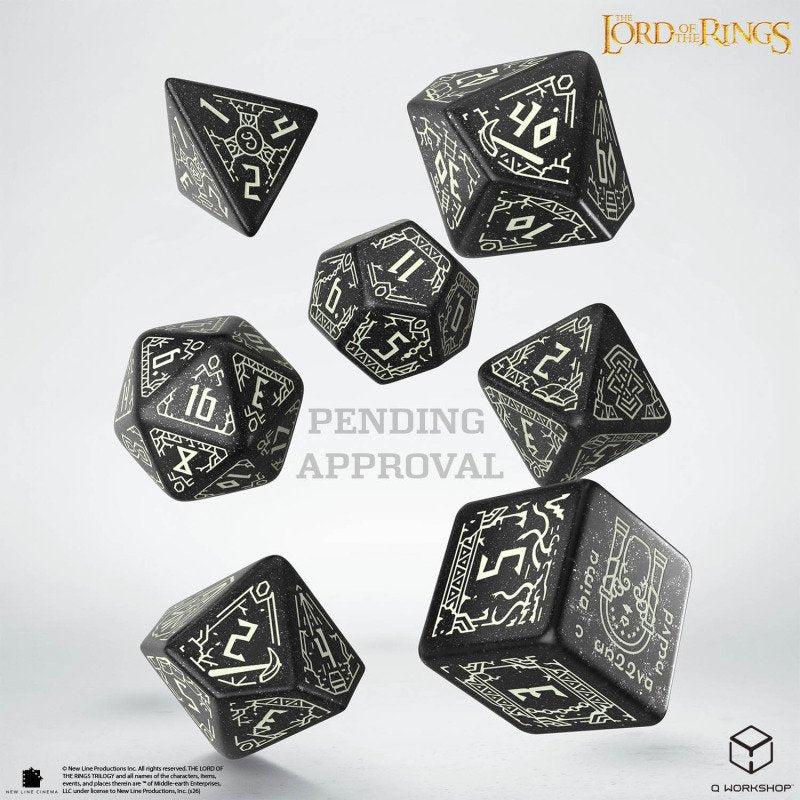 Q Workshop - The Lord of the Rings: 7pc RPG Dice Set: Moria